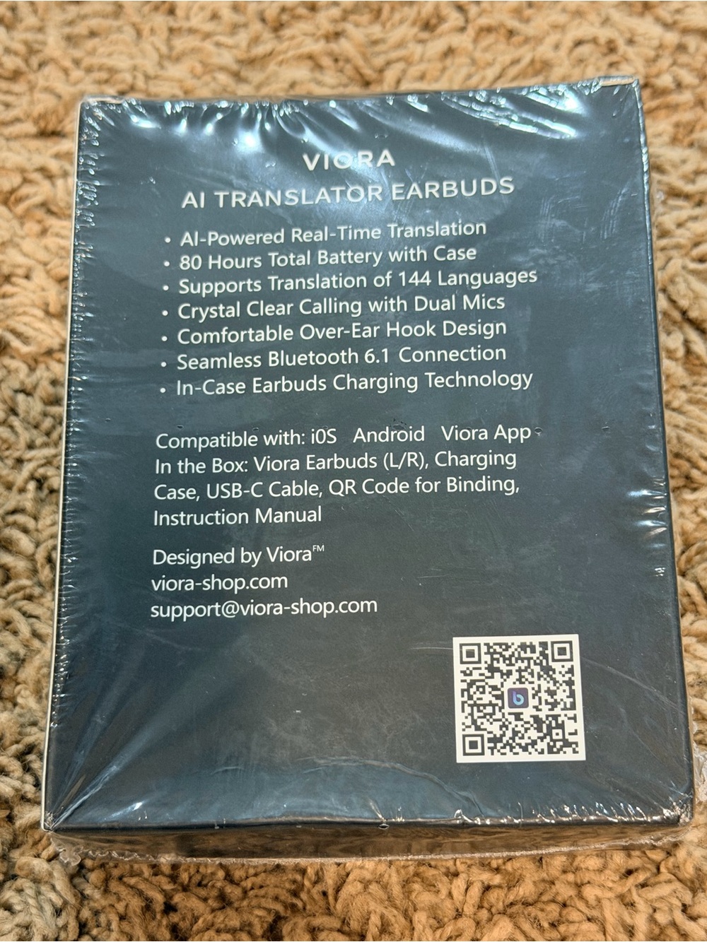 VIORA AI BLUETOOTH AI Translator EAR BUDS WIRELESS EARPHONES - Picture 2 of 2